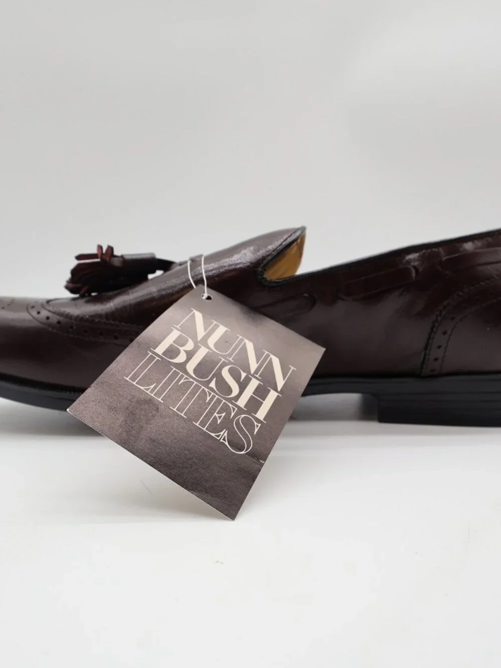 Nunn Bush Parker Wingtip Tassel Loafers Mens 11 Burgundy Leather Nunn Bush Parker Wingtip Tassel Loafers Mens 11 Burgundy  main image 3